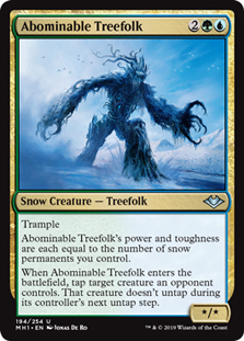 FOIL-Abominable Treefolk/܂킵c[tH[N-UMH1}[1120791]